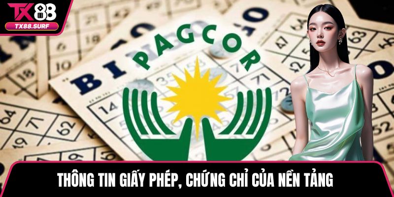 Thông tin giấy phép, chứng chỉ của nền tảng